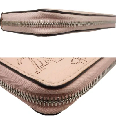 Pre-owned Louis Vuitton Zippy Pink Leather Wallet  ()