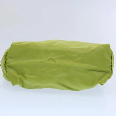 Shop Prada Tessuto Green Synthetic Clutch Bag ()