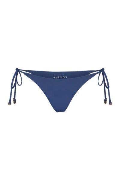 Shop Anemos String Tie Bikini Bottom In Azure