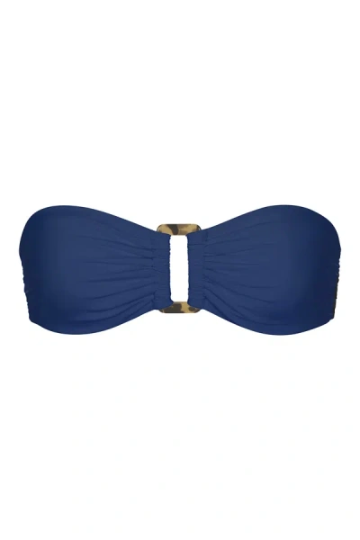 Shop Anemos Tortoise Bandeau Bikini Top In Azure