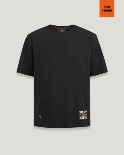 Shop Belstaff Centenary Applique Label T Shirt In Black