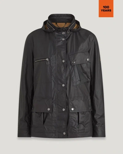 Shop Belstaff Centenary Parka In Black / British Khaki