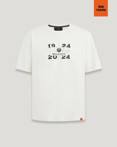 Shop Belstaff Centenary Logo-t-shirt Für Herren Cotton Jersey In Chalk