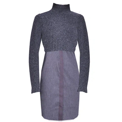 Elie Tahari Raleigh Sweater Dress Charcoal In Grey