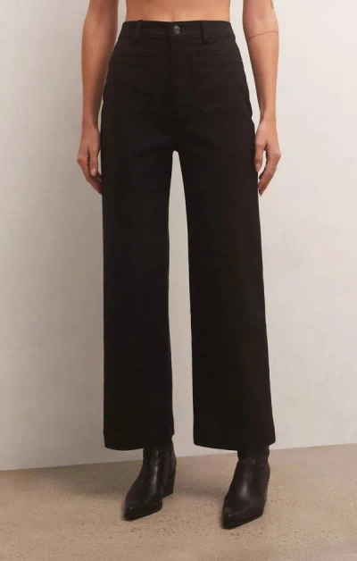 Shop Z Supply Esder Twill Pant In Black