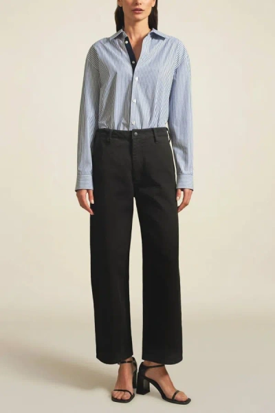 Kallmeyer Wide Leg Column Jean In Jet Black In Black