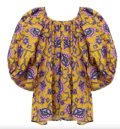 Shop Rhode Rowan Top Gold Lotus In Multi