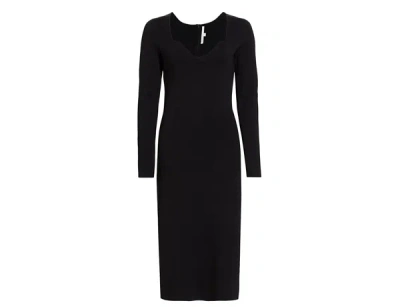 Veronica Beard Imka Knit Dress Blk In Black