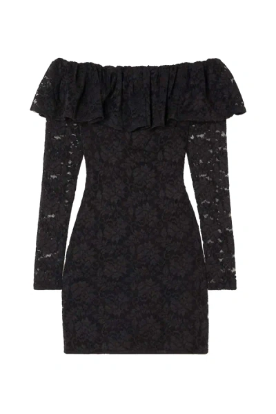 Shop Caroline Constas Alessia Mini Dress Black