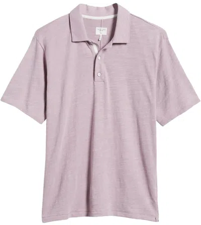 Rag & Bone Classic Flame Cotton Polo Shirt In Pink