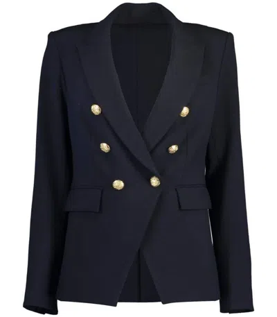 Veronica Beard Women's Navy Blue Dickey Classic Double Breasted Jacket Blazer In Blue