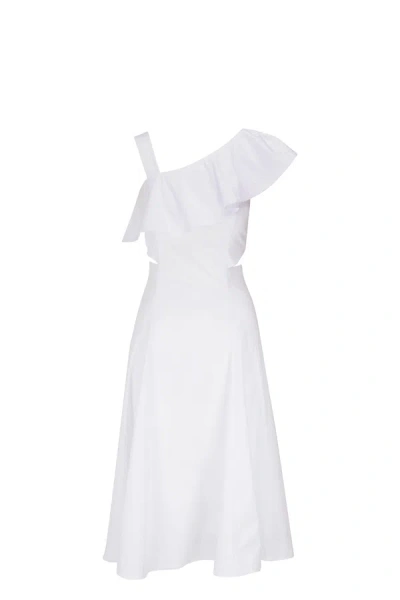 Shop Veronica Beard Beilla Dress White