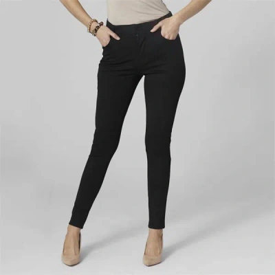 Coco + Carmen Rowan Wide Waist Velour Legging In Black In Black