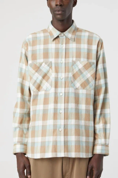 Closed Plaid Cotton Flannel Button-up Shirt In Multi