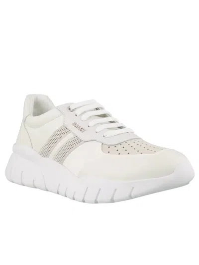 Bally Bison 6230656 Men's White Lamb Leather Sneakers In White