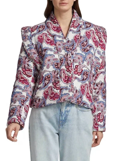 Shop Magali Pascal Dina Jacket In Pristine Paisley Light In Multi