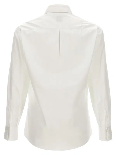 Shop Brunello Cucinelli Poplin Shirt Shirt, Blouse White