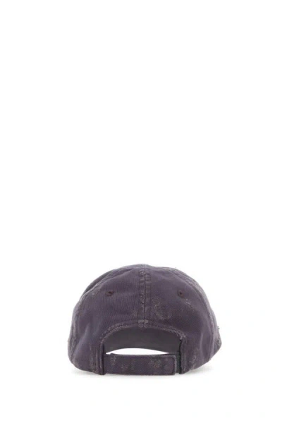Shop Balenciaga Man Purple Cotton Unity Baseball Hat