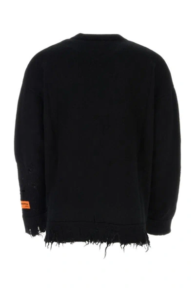 Shop Heron Preston Man Black Wool Sweater