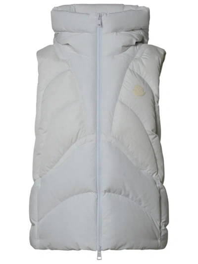 Shop Moncler Woman  Cassenoix' White Nylon Vest