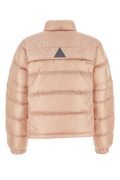 Shop Moncler Woman Pink Nylon Mauduit Down Jacket
