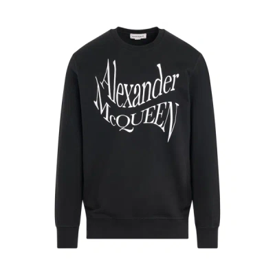 Shop Alexander Mcqueen Warped Logo Sweatshirt