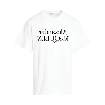 Shop Alexander Mcqueen Reflected Logo T-shirt
