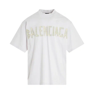 Shop Balenciaga Tape Logo Vintage T-shirt