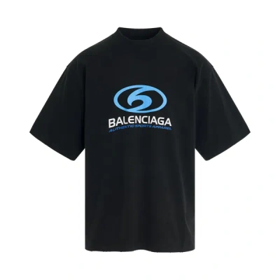 Shop Balenciaga Surfer Cracked Logo T-shirt