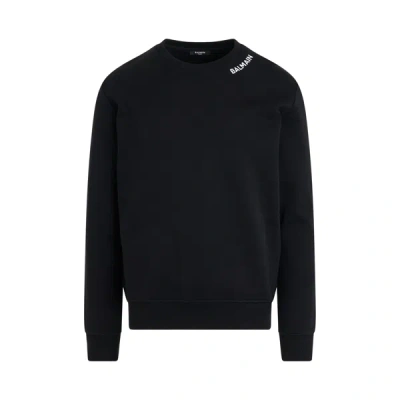 Shop Balmain Stitch Collar Sweatshirt