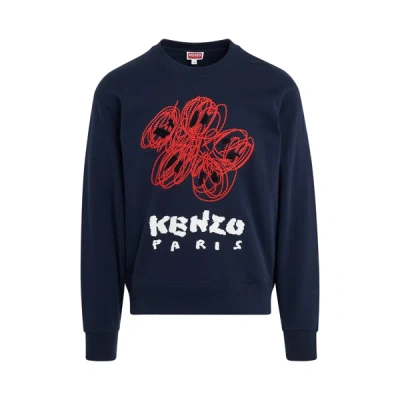 Shop Kenzo Drawn Varsity Classic Sweatshirt