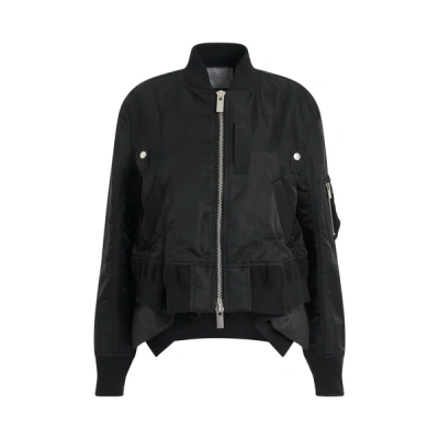 Shop Sacai Nylon Twill Ma-1 Jacket