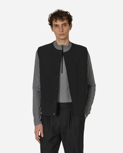 Shop Gr10k Ibq Thin Padded Vest In Black