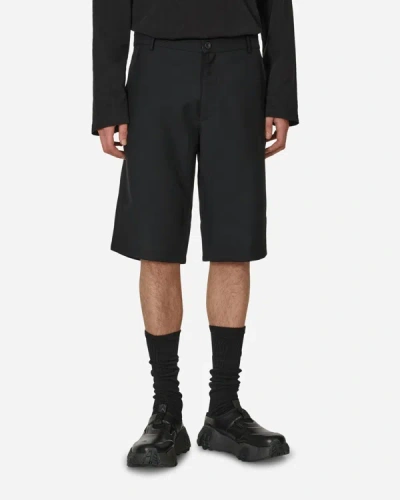 Shop Gr10k Wool Tailored Shorts In Black