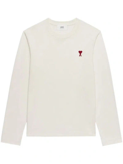 Shop Ami Alexandre Mattiussi Ami Paris T-shirts And Polos In White