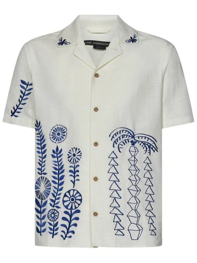 Shop Andersson Bell Shirts In Neutrals/blue