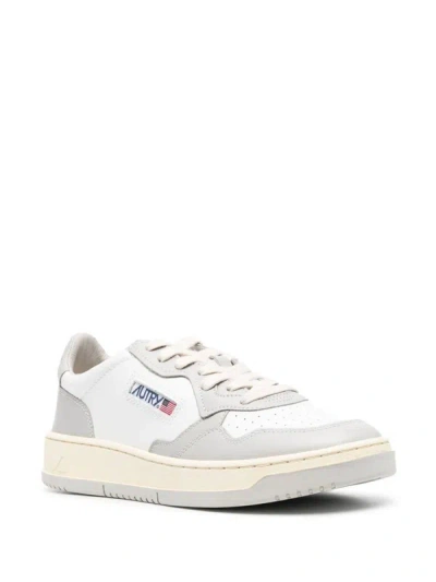Shop Autry Two-tone Medalist Sneakers In White