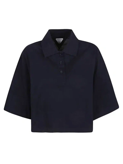 Shop Bottega Veneta Cotton Polo Shirt In Blue