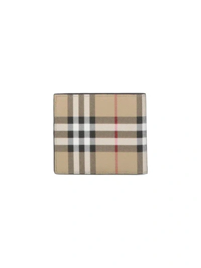 Shop Burberry Wallets In Beige