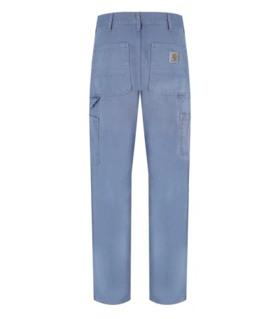 Shop Carhartt Wip  Single Knee Bay Blue Trousers
