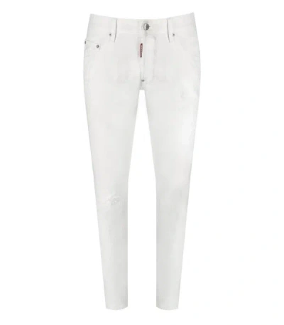 Shop Dsquared2 White Bull Skater White Jeans