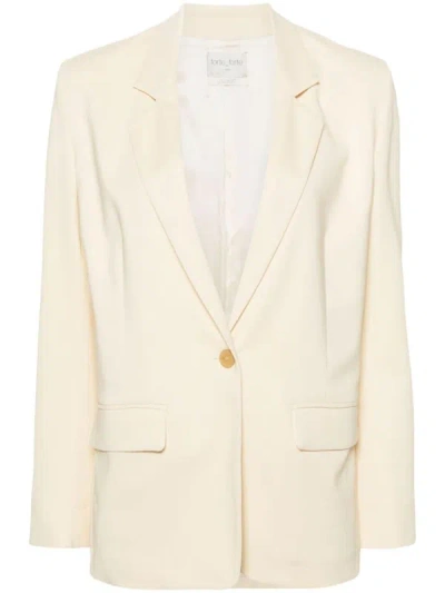 Shop Forte Forte Forte_forte Stretch Crepe Cady Jacket In White