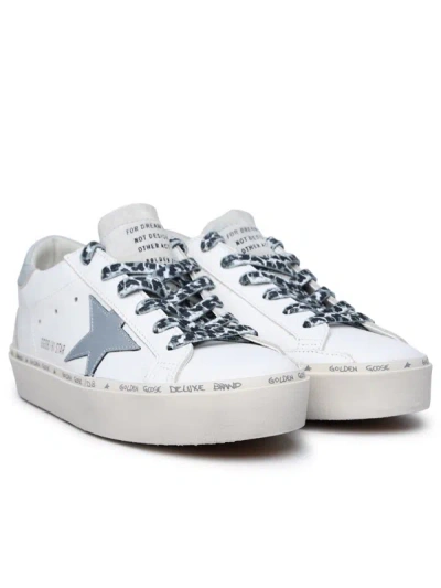 Shop Golden Goose 'hi Star Classic' White Leather Sneakers