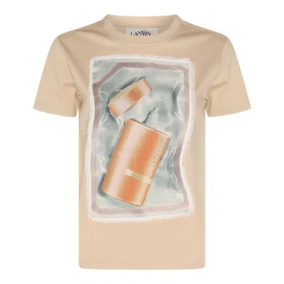 Shop Lanvin T-shirts And Polos In Sand