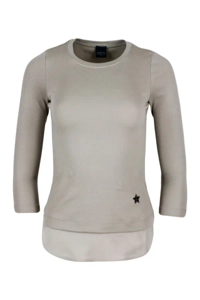 Shop Lorena Antoniazzi T-shirts And Polos In Beige