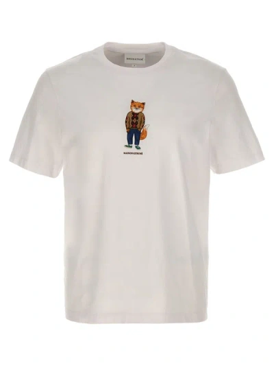 Shop Maison Kitsuné 'dressed Fox' T-shirt In White