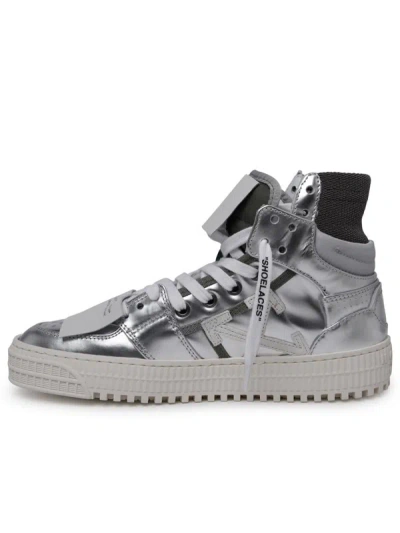 Shop Off-white Off Court 3.0 Sneakers In Silver Laminated Leather Blend