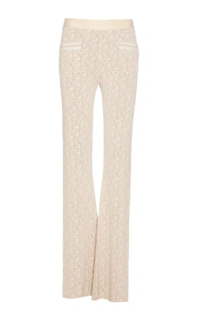 Shop Palm Angels Pants In Offwhitewhite