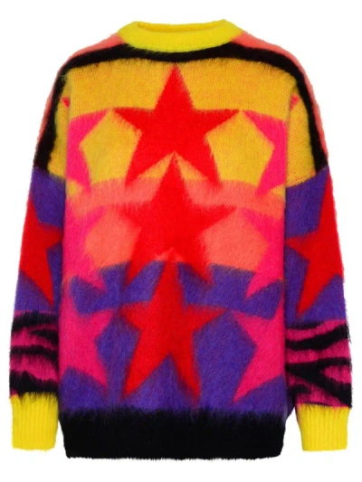 Shop Palm Angels Sweater Yellow In Multicolor