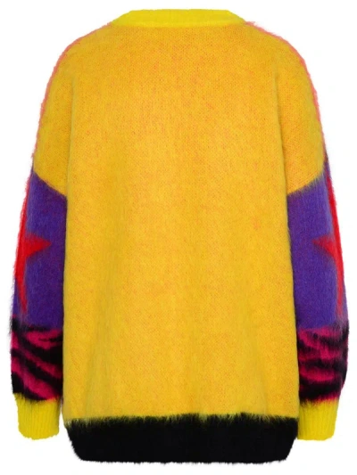 Shop Palm Angels Sweater Yellow In Multicolor